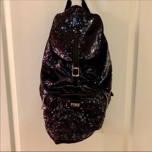 Victoria’s secret sequined backpack